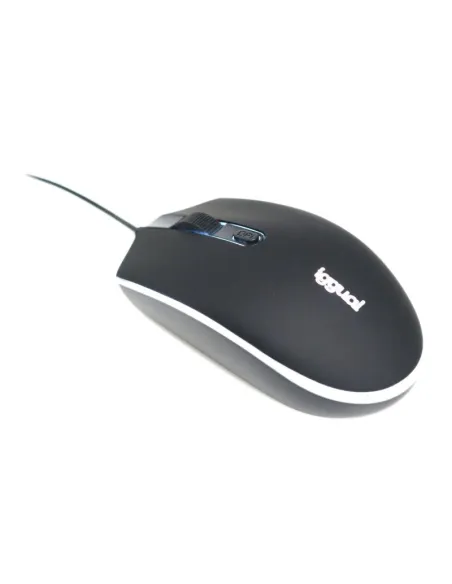 iggual IGG317624 COM-LED-1600DPI Ratón Óptico Negro
