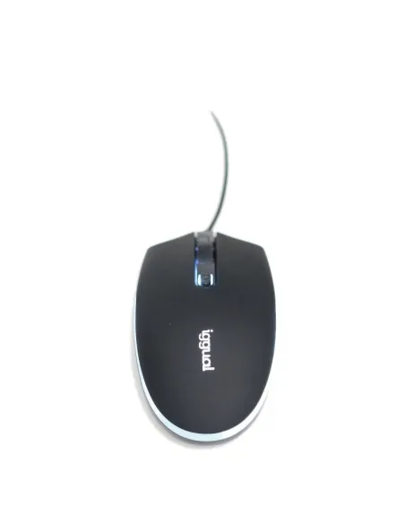 iggual IGG317624 COM-LED-1600DPI Ratón Óptico Negro