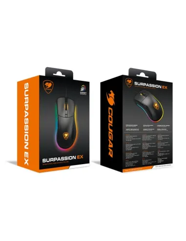 Cougar 3MSEXWOMB.0001 Surpassion EX Ratón Gaming 6400 DPI Negro
