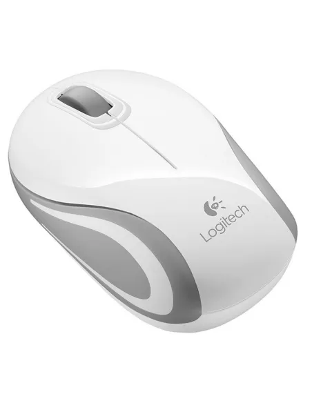 Logitech M187 Ratón Inalámbrico Mini Blanco
