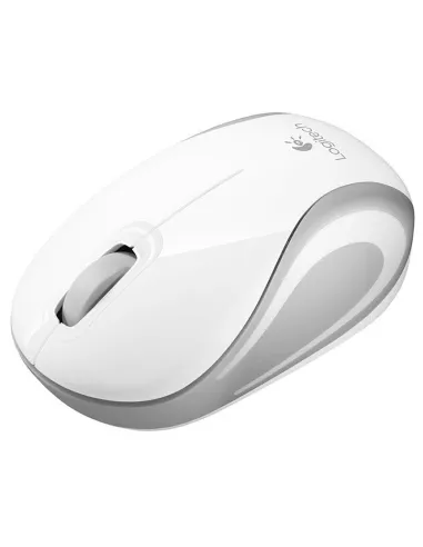 Logitech M187 Ratón Inalámbrico Mini Blanco