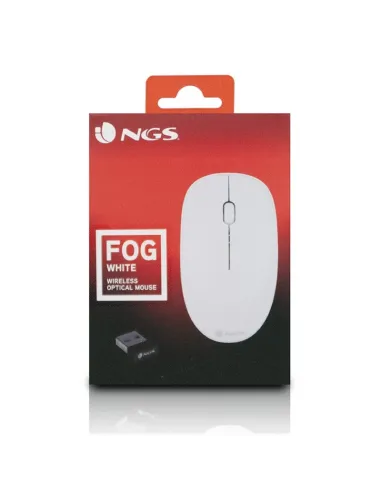 NGS FOG Ratón Inalámbrico 1000 DPI Blanca