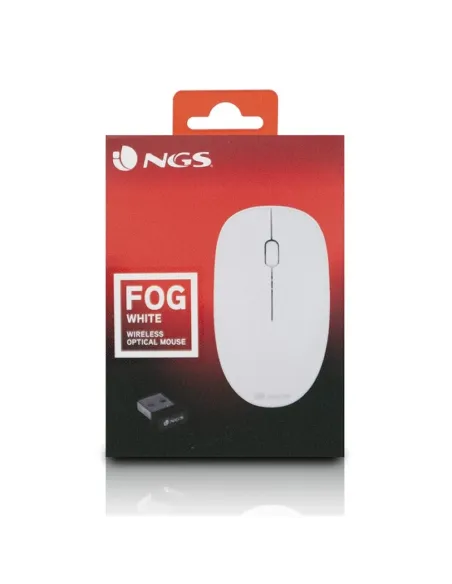 NGS FOG Ratón Inalámbrico 1000 DPI Blanca