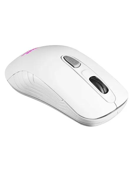 Mars Gaming MMW2 Ratón Gaming Inalámbrico RGB 3200 DPI Blanco