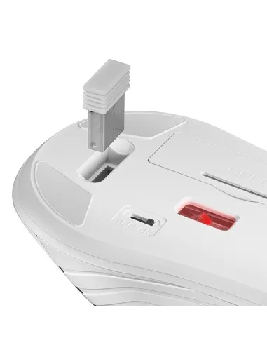 Mars Gaming MMW2 Ratón Gaming Inalámbrico RGB 3200 DPI Blanco