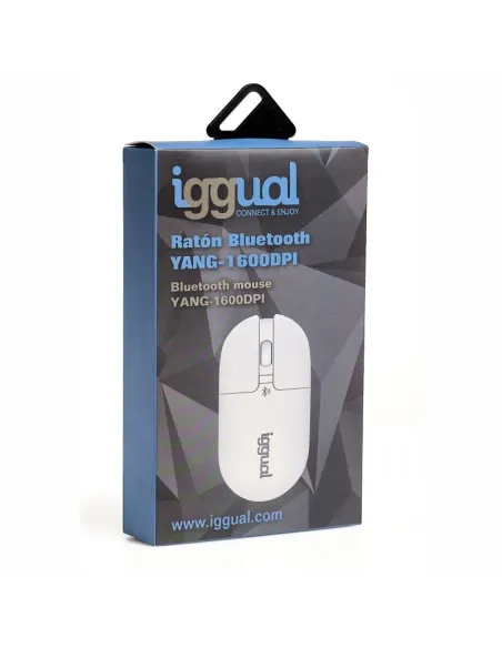 iggual YANG-1600DPI Ratón Bluetooth Blanco