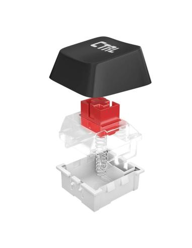 Mars Gaming MKXTKLRES Teclado Mecánico Gaming RGB Switch Rojo