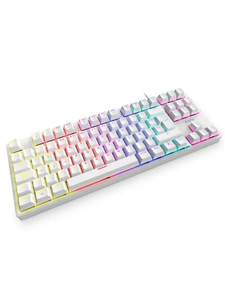 Energy Sistem 453313 ESG K7 Silent-Ninja Teclado Mecánico Gaming RGB Switch Red Blanco