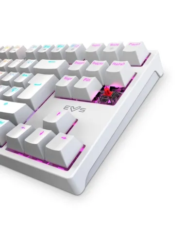 Energy Sistem 453313 ESG K7 Silent-Ninja Teclado Mecánico Gaming RGB Switch Red Blanco