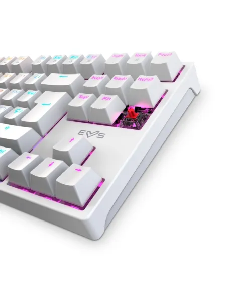 Energy Sistem 453313 ESG K7 Silent-Ninja Teclado Mecánico Gaming RGB Switch Red Blanco