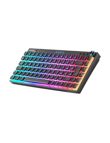 Mars Gaming MKCLOUD Teclado Mecánico Inalámbrico RGB Negro Switch Rojo