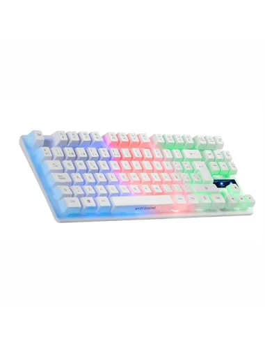 Mars Gaming MK02 TKL Teclado Gaming Híbrido RGB Blanco
