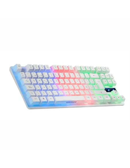 Mars Gaming MK02 TKL Teclado Gaming Híbrido RGB Blanco