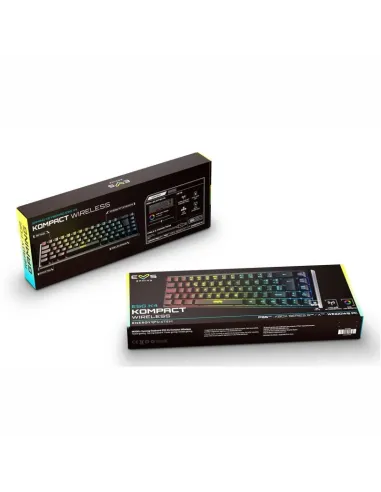 Energy Sistem 454846 Gaming ESG K4 Kompact Teclado Gaming Inalámbrico RGB