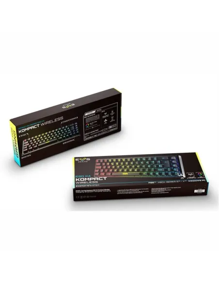Energy Sistem 454846 Gaming ESG K4 Kompact Teclado Gaming Inalámbrico RGB