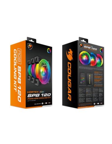 Cougar Vortex SPB 120 Pack 3 Ventiladores Suplementarios RGB  + Controlador + Mando