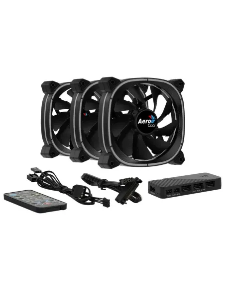 Aerocool Astro 12 Pro RGB Pack 3 Ventiladores 120mm