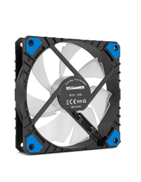 Nox Hummer H-Fan PRO Ventilador Suplementario PWM 120mm LED Azul