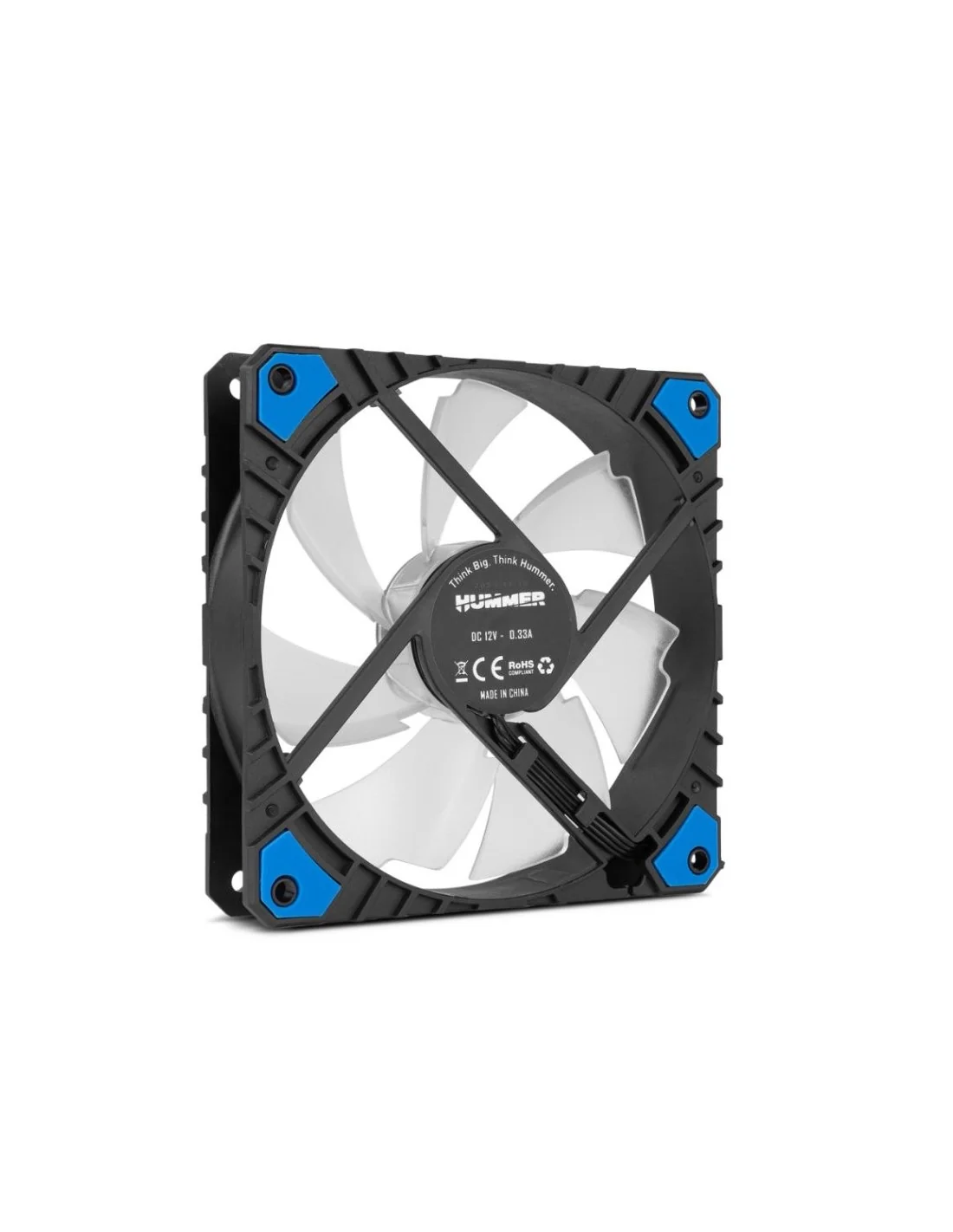 Nox Hummer H-Fan PRO Ventilador Suplementario PWM 120mm LED Azul