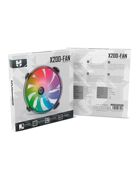 Nox Hummer X200-Fan Ventilador aRGB 200mm