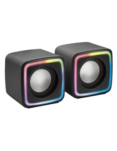Mars Gaming MSCUBE Altavoces Gaming RGB DSP 8W Negros