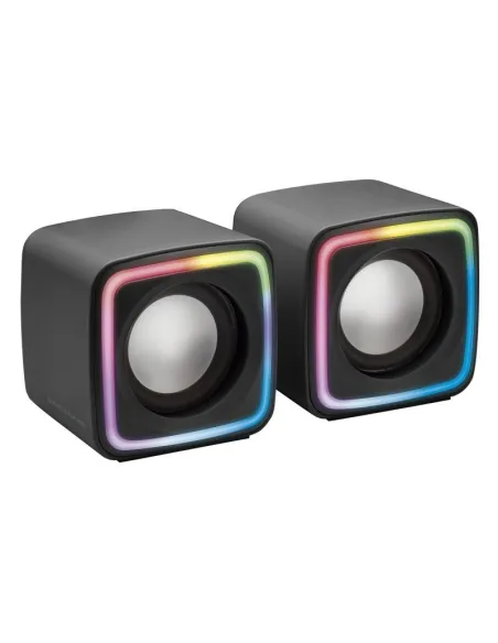 Mars Gaming MSCUBE Altavoces Gaming RGB DSP 8W Negros
