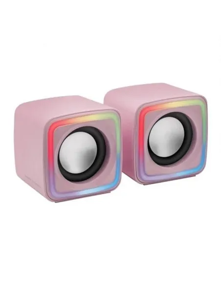 Mars Gaming MSCUBEW Altavoces Gaming RGB DSP 8W Rosa