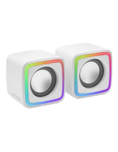 Mars Gaming MSCUBEW Altavoces Gaming RGB DSP 8W Blancos