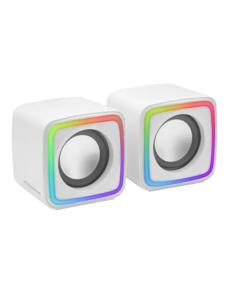 Mars Gaming MSCUBEW Altavoces Gaming RGB DSP 8W Blancos