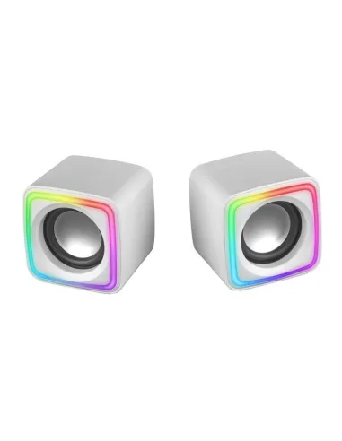Mars Gaming MSCUBEW Altavoces Gaming RGB DSP 8W Blancos