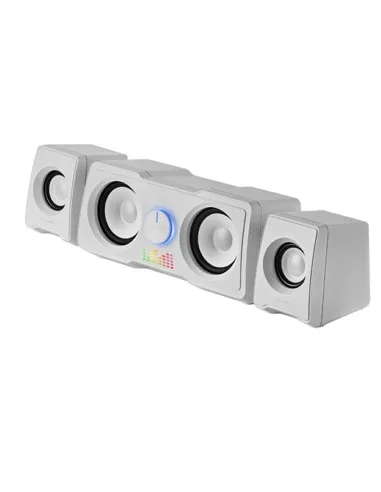 Mars Gaming MS22W Altavoces 2.2 RGB Flow con Subwoofer 35W Blanco