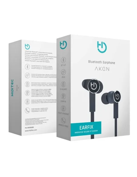 Hiditec Aken Auricular Bluetooth Negro