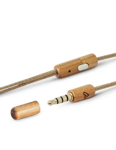 Energy Sistem Earphones Eco Auriculares con Micrófono Cherry Wood