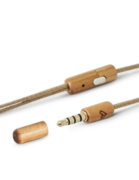 Energy Sistem Earphones Eco Auriculares con Micrófono Cherry Wood
