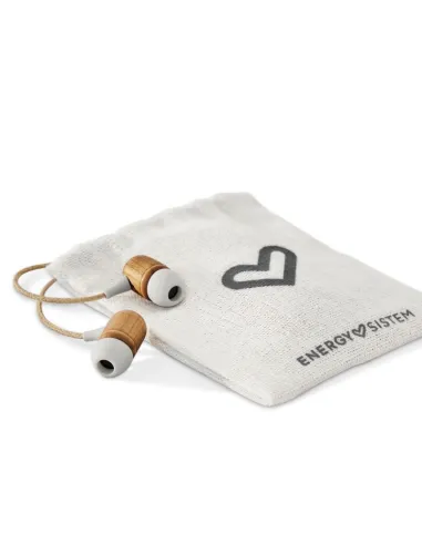 Energy Sistem Earphones Eco Auriculares con Micrófono Cherry Wood