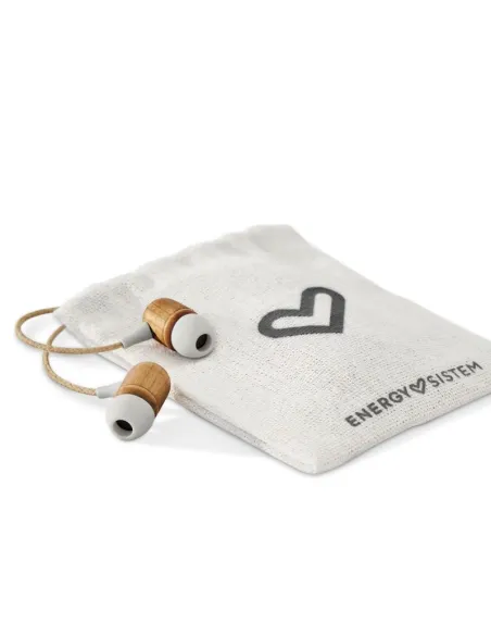 Energy Sistem Earphones Eco Auriculares con Micrófono Cherry Wood