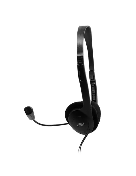 Nox Auricular Stereo con Microfono Negro