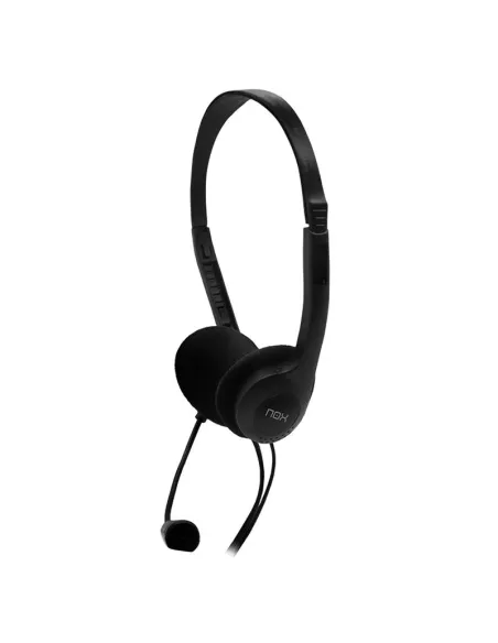 Nox Auricular Stereo con Microfono Negro