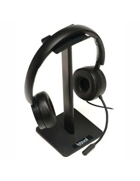Iggual Kit auriculares Dual Tech + Soporte SA22