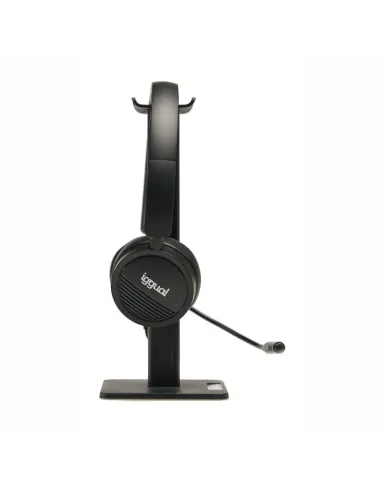 Iggual Kit auriculares Dual Tech + Soporte SA22