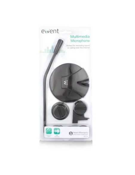 Ewent Micrófono Multimedia Negro