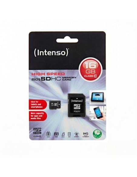 Intenso 3413470 Tarjeta MicroSD SDHC 16GB Clase 10