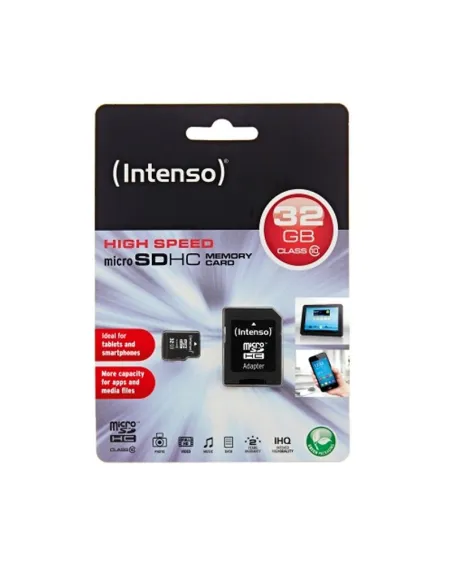 Intenso 3413480 Tarjeta MicroSD SDHC 32GB Clase 10