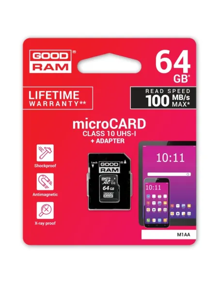 GoodRam microCARD MicroSDXC 64GB UHS-I Clase 10 U1