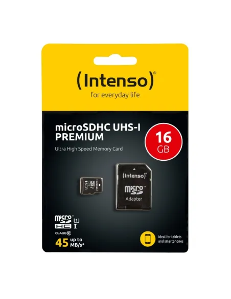 Intenso 3423470 Tarjeta MicroSD SDHC 16GB Clase 10