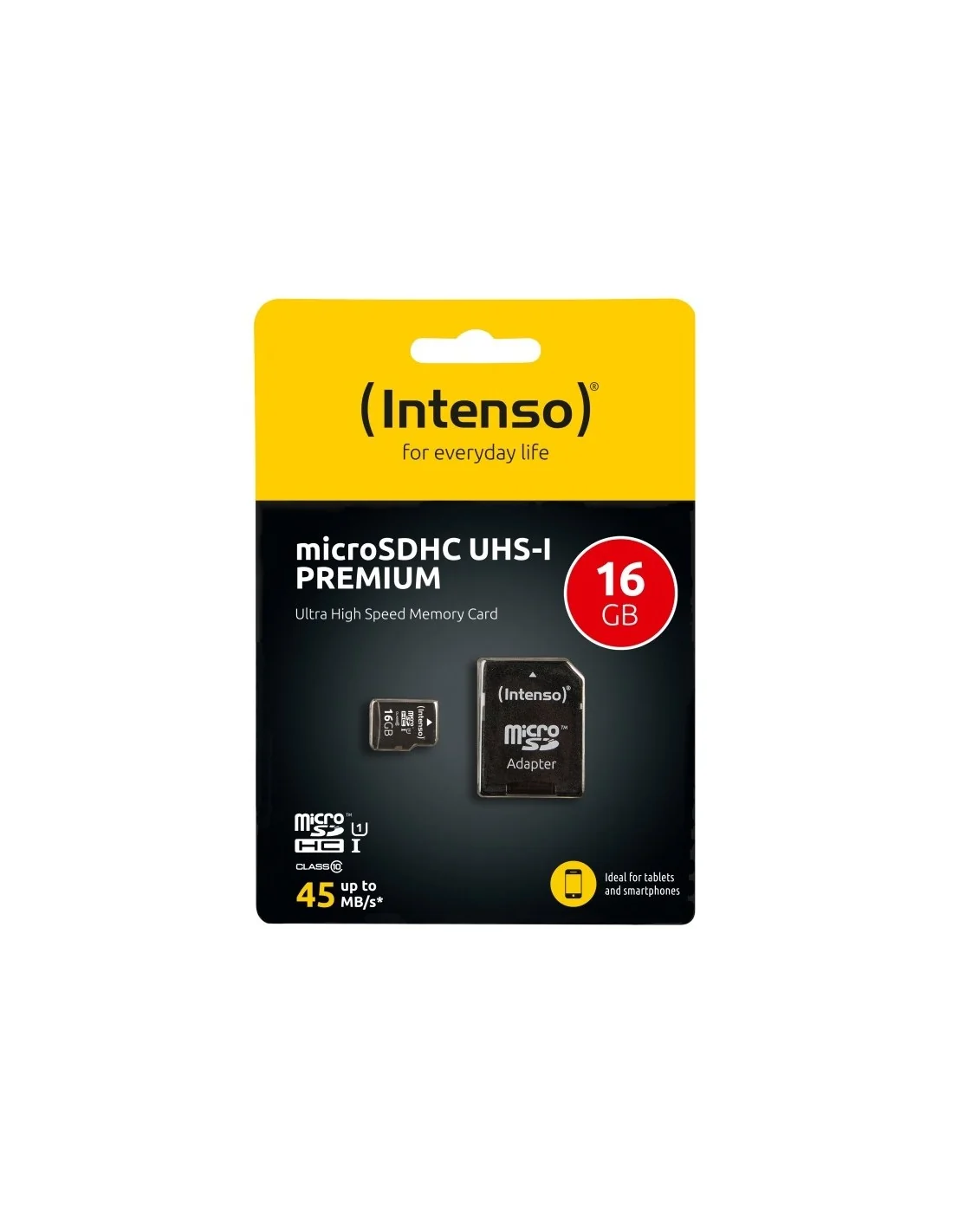 Intenso 3423470 Tarjeta MicroSD SDHC 16GB Clase 10