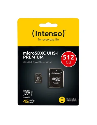 Intenso Tarjeta MicroSD SDH 512GB Clase 10
