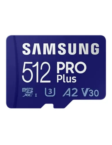 Samsung MicroSDHC Pro Plus 512GB Clase 10 + Adaptador SD