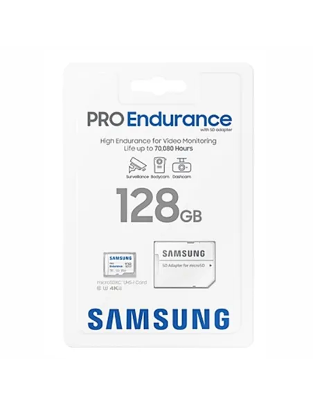Samsung PRO Endurance microSDXC 128GB UHS-I V30 Clase 10 con Adaptador