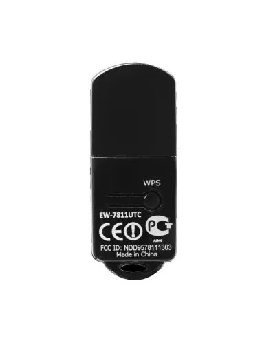 Edimax EW-7811UTC Mini Adaptador Inalámbrico USB AC600 WiFi 5 Doble Banda Negro